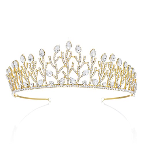 Remedios Strass Prom Tiara Stirnband Hochzeit Prinzessin Crown für Braut Frauen Damen
