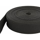 10m PP Gurtband - 40mm breit - 1,8mm stark - schwarz (UV)
