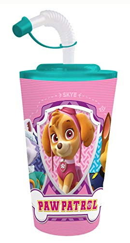 POS Handels GmbH Paw Patrol Gobelet pour fille avec paille 500 ml