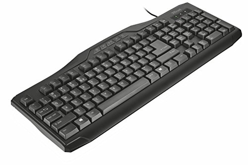 Trust Classicline Multimedia Tastatur (5 Multimediatasten, spritzwassergeschützt, leiser Tastenanschlag, USB, QWERTZ, deutsches Tastaturlayout) schwarz - 3