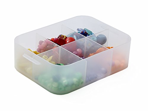 Sundis Pure Box SEP TPT pcb16 Purebox A6-Caja Empilable Multiusos Transparente-con Compartimentos y Tapa en Opción