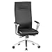 Produktbild AMSTYLE Bürostuhl DENVER Echt-Leder Schreibtischstuhl Schwarz XXL 120 kg Drehstuhl ergonomisch höhenverstellbar mit Kopfstütze Chefsessel Teppichbodenrollen Armlehnen hohe Rückenlehne Synchronmechanik
