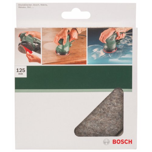 Bosch DIY Polierfilz (für Exzenterschleifer verschiedene Materialien, Ø 125 mm, mit Klettsystem) - 2