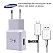 Produktbild Samsung Modulares Netz Ladegerät Ladeadapter EP-TA50-1,55 Ampere - Weiß - Micro USB - Ladeadapter + Micro USB Datenkabel - Ladekabel
