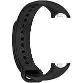 Xiaomi Mi Band 8 Mi Band 9 Mi Band 10 ile Uyumlu Silikon Kordon Kayış Metal Pimli