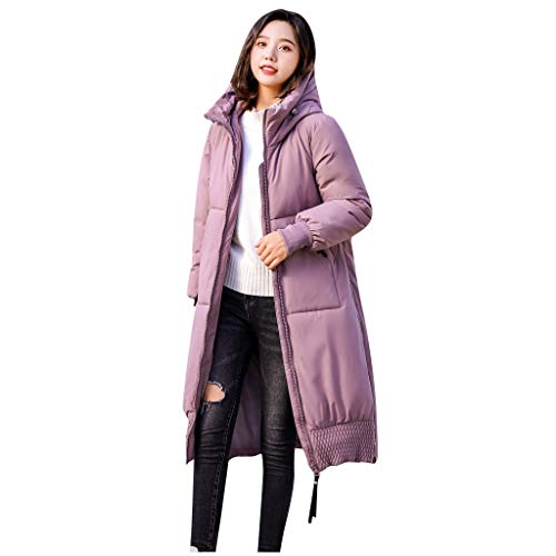 Barbare Manteau Femmes Grande Taille Fermeture éClair Longue Veste à Capuche Manches Longues Jacket Blouson Parka Doudoune Hiver Veston VêTements en Coton Outwear Coat L-5Xl