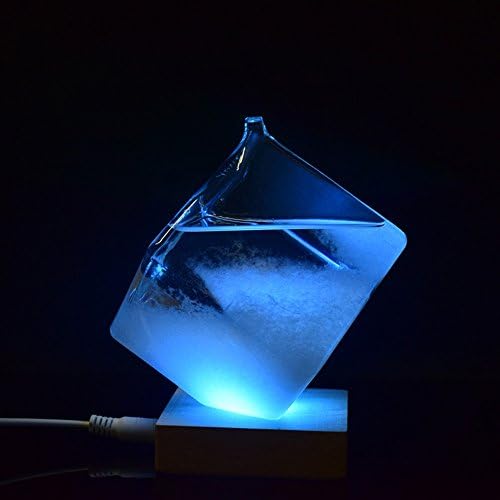 KALENDS New Version LED Base Storm Glass Square Creative Home Decor Best Gifts