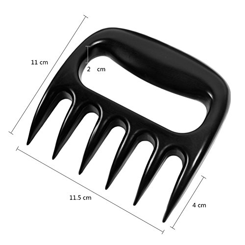 CHIC-CHIC 2pcs Bärentatzen Fleischgabel Fleisch Krallen Tatze Pulled Pork Meat Claws Shredder Claws Fleisch Schneiden BBQ Braten Döner Kebab - 4
