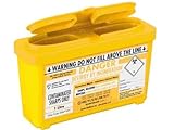 Sharpsguard Sharps Bin 1 litre Yellow - Pack of 2
