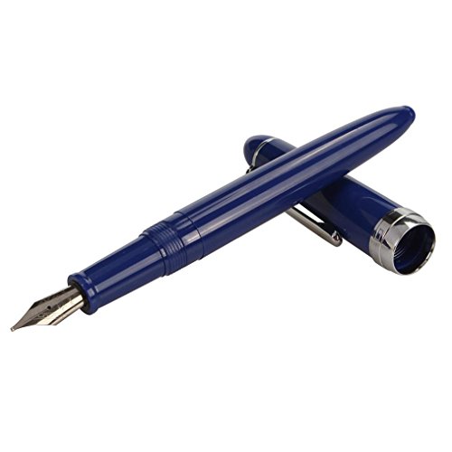 WalshK Mode Jinhao 992 Spirale Transparent Buntes Büro Fine Nib Füllfederhalter NEU für Office Students School (Blau)