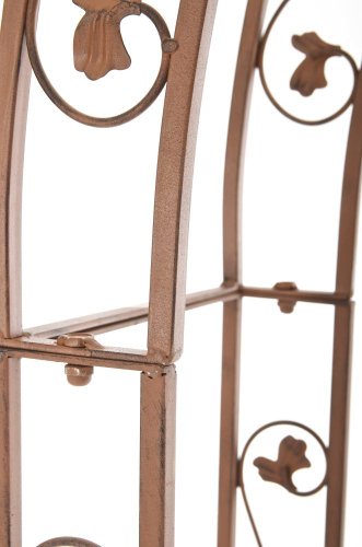 CLP Metall-Rosenbogen SUMMER, Eisen pulverbeschichtet, 125 x 30 cm, Höhe 236 cm antik braun - 8