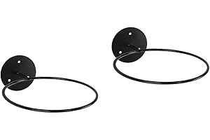 CLISPEED 2pcs Stand Football Metal Volleyball Storage Home for Soccer Portable Shop Balls Displaying Sports Wall-mounted Bracket Ring Holding Shelf Mounted Wall- Rack Mount Display Rugby