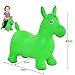 Produktbild JJOnlineStore - Kinder Jungen Mädchen Tier Space Hopper Happy Aufblasbare Soft Horse Fahrt auf Bouncy Soft Play Spielzeug Hüpfen Übung Spiel (grün)