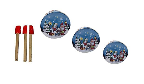 Boite A Biscuits En Metal Ronde Avec Motif D Action De Noel 3grattoir Cuisson Silicone Boites De Conserve Gateaux Boites Boites De Rangement Boites De Noel Boites Boites Cadeau Noel Amazon Fr