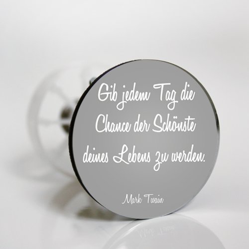 StöpselSpaß Aufkleber für Waschbeckenstöpsel – Motiv: Sprüche & Zitate – 3 Stück im Set - 4