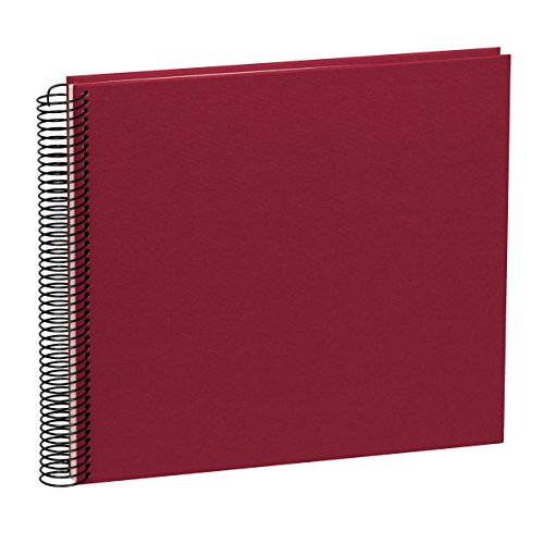 Spiralalbum Economy medium/cream bordeaux +++ 20 Blatt Fotokarton +++ EINKLEBE-FOTOBUCH +++ Semikolon Qualität