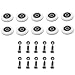 Produktbild Vkospy 10pcs / Set Duschtren Rollen Räder Badezimmer Pan Glasschiebetür Riemenscheiben Durchmesser 23mm / 25mm