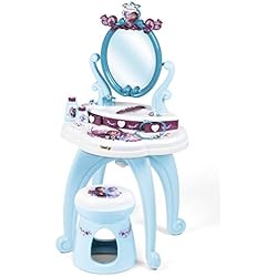 Smoby - 320233 - La Reine des Neiges 2 - Coiffeuse 2 en 1 + Tabouret - 10 Accessoires