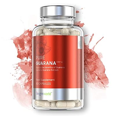 WeightWorld PURE GUARANA - 100% Guarana Naturel - Puissant Énergisant - Contre la Fatigue - Motivation - Performances Physiques et Mentales - Enrichi en Vitamines et Minéraux - 90 Gélules -Végan- par MaxMedix