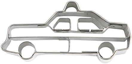 Police Car Cookie Cutter 6 cm Stainless Steel, Rustproof