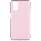 Aksesuarcim Samsung Galaxy M51 ile Uyumlu Kılıfı Silikon Pastel Renkli Mat Esnek İnce Kapak Prem Rose Gold