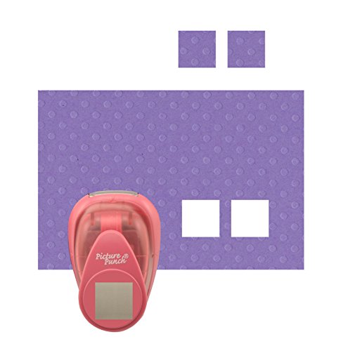 Vaessen Creative 21435-027 Stanzer M Viereck | 2, 5 cm, Metal, Plastic, Purple, 7.3 x 5.3 x 5 cm - 2
