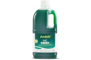 Ambiti WC Green | Produit WC Chimique Camping Car 2 Litres | Additif Sanitaire Concentré pour Toilette Portable de Camping | Élimination des Déchets Organiques et du Papier Hygiénique.