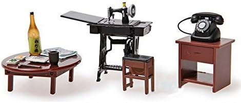 1:24 Dolls house 6 piece Japanese furniture collection tv cabinet phone table