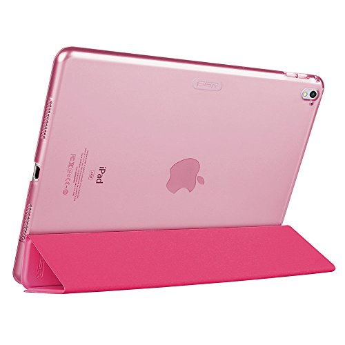 iPad Pro 9.7 Hülle, ESR® Yippee Series Auto aufwachen / Schlaf Funktion Wickelfalz Ledertasche mit Lichtdurchlässig Rückseite Abdeckung Leichtgewicht Schutzhülle für iPad Pro 9.7 Zoll (Rose Rot) - 4