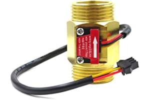 Senmubery B10 Dn25 1 Zoll Wasser Halleffekt Turbine Durchflusssensor Meter Turbine Durchflussmesser 2-50L / Min (Messing)