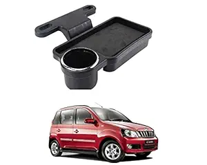 Oshotto Foldable Car Auto Headrest Rear Back Seat Table Drink Food Cup Tray Holder Compatible with QUANTO