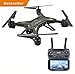 Produktbild LENRUE Drohne Für Kinder, Air Base FPV WI-Fi-Drohne mit Kamera 720P HD, 20 Minuten Akkulaufzeit Echtzeit-Video-Feed, Große Drohne Für Anfänger, Quadcopter mit Höhenlage, Faltbare Arme (Schwarz)