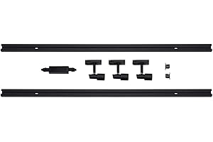 ‎FAMLIGHTS famlights 1-Phasen Schienensystem-Set Schwarz 2 Meter inkl. 3 Spots GU10 | Aufbauschiene für Wohnzimmer, Esszimmer, Schlafzimmer, Küche, Flur | 230V, 2 x 1 Meter Schiene schlichte Deckenbeleuchtung