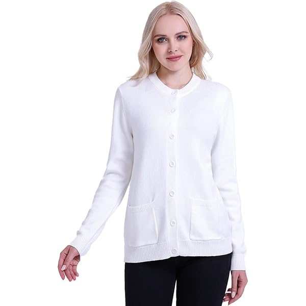 Cardigan Femme Grande Taille - Cachemire Laine Tricoté - Coupe Slim - Manches Longues - Plusieurs Coloris