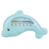 Schwimmende Delphinthermometer. Delphinformthermometer ist reizend und neuartig. Baby wird neugierig darauf und macht sich beim Baden lustig