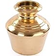 Shivhomeworld Brass Theertha Kudam |Vessel|Pot|Pooja Kalash, 5 L (Gold) Brass Pooja Kalash