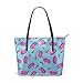 Produktbild Women's Soft Leather Tote Shoulder Bag Toucan Pool Float CBS Fashion Handbags Satchel Purse