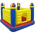 VWretails Playhouse Inflatable Soft Floor Bounce Jump-O-Lene Bouncer and Castle Ball Pit with Pump Multicolor
