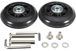 BADASS SHARKS LUO Noir de Rechange Bagages/extérieur Inline Skate Roues avec roulements ABEC 608ZZ