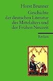 Image de Geschichte der deutschen Literatur des Mittelalters im Überblick