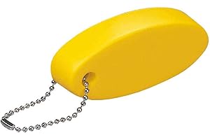 EMPORIO ROSA DEI VENTI portachiavi portachiave galleggianti ideali per imbarcazioni-nautica 8,4x3,7 cm 6 colori (giallo)
