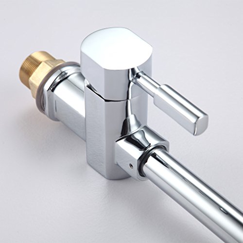 Auralum® Waschtischarmatur Einhandmischer Wasserhahn Spültisch Waschbecken Armatur inkl. 2x Flexible Schläuche - 4