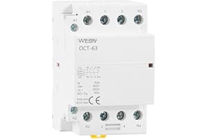 WEBN OCT-63 Series 4P 63A Automatic Operation AC Home Contactor 220V/230V 50/60Hz Contact 4NO/2NO + 2NC/4NC Rail Din Contactor