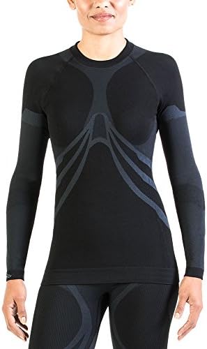Xaed Long Sleeves Shirt Functional Underwear Lady Ski, Woman, Black/Light Grey, M