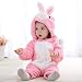 MICHLEY Hooded Infant & Toddler Animal Style Jumpsuit Baby Costume Romper XYZ15088-Pink-80cm