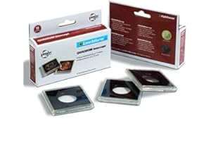 LEUCHTTURM Cápsulas para monedas QUADRUM Intercept, diámetro 22 mm, negra