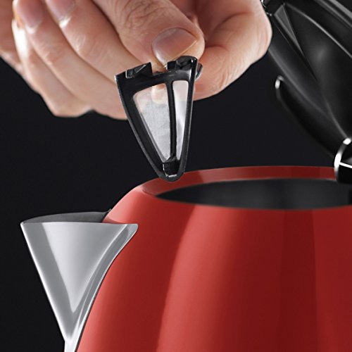 Russell Hobbs 20412-70 Colours Plus+ Flame Red Wasserkocher mit Schnellkochfunktion, 1,7 L, 2400 W, rot - 4