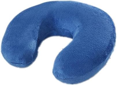 Memory foam comfortable neck support cushions (travel, car, plane, TV, reading) , navy blue