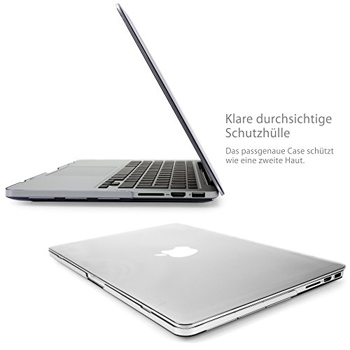 MyGadget MacBook Pro Retina 13 Zoll *Crystal* Case – Model Ende ´12 – Mitte ´16 (A1502 / A1425) Plastik Mac Hülle Schutzhülle Hartschale Cover (Transparent) - 2