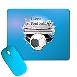 PosterGully - I Love Football footballfan Mousepad PosterGully - I Love Football footballfan Mousepad